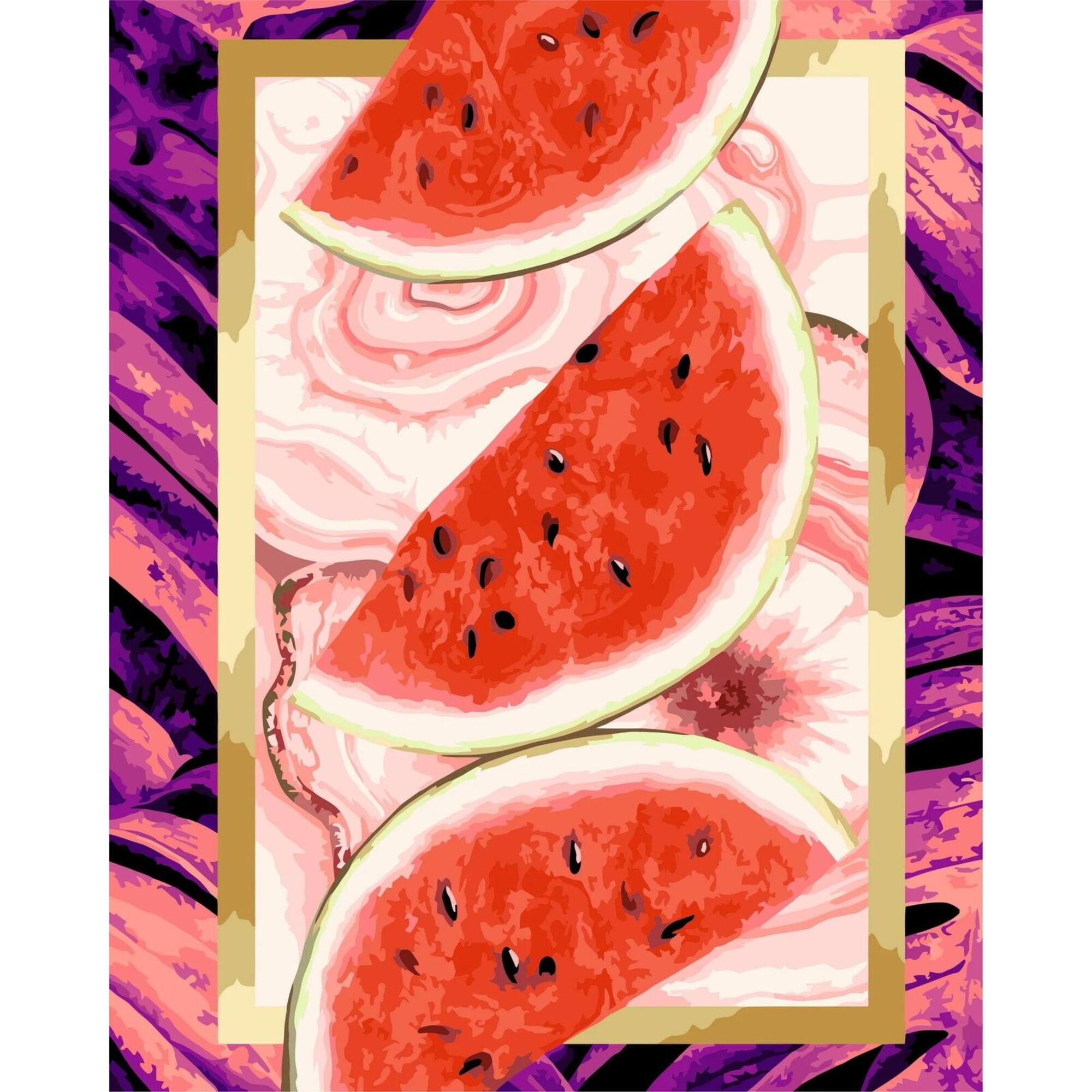 Crafting Spark Tasty Watermelon Painting by Numbers Kit